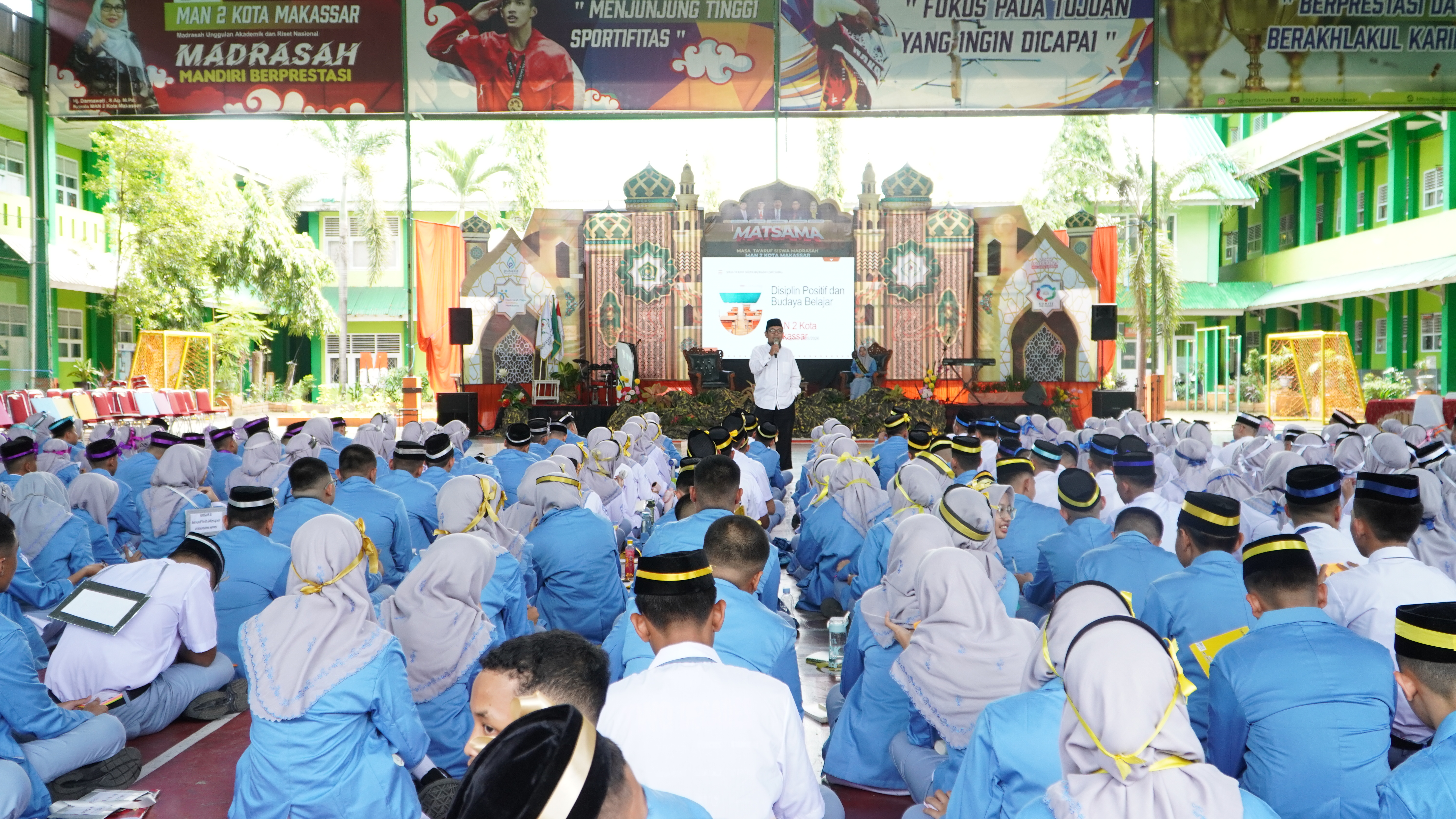 Hari Pertama Matsama, Peserta Didik Baru MAN 2 Kota Makassar Dapatkan Materi Budaya Madrasah dan Kia