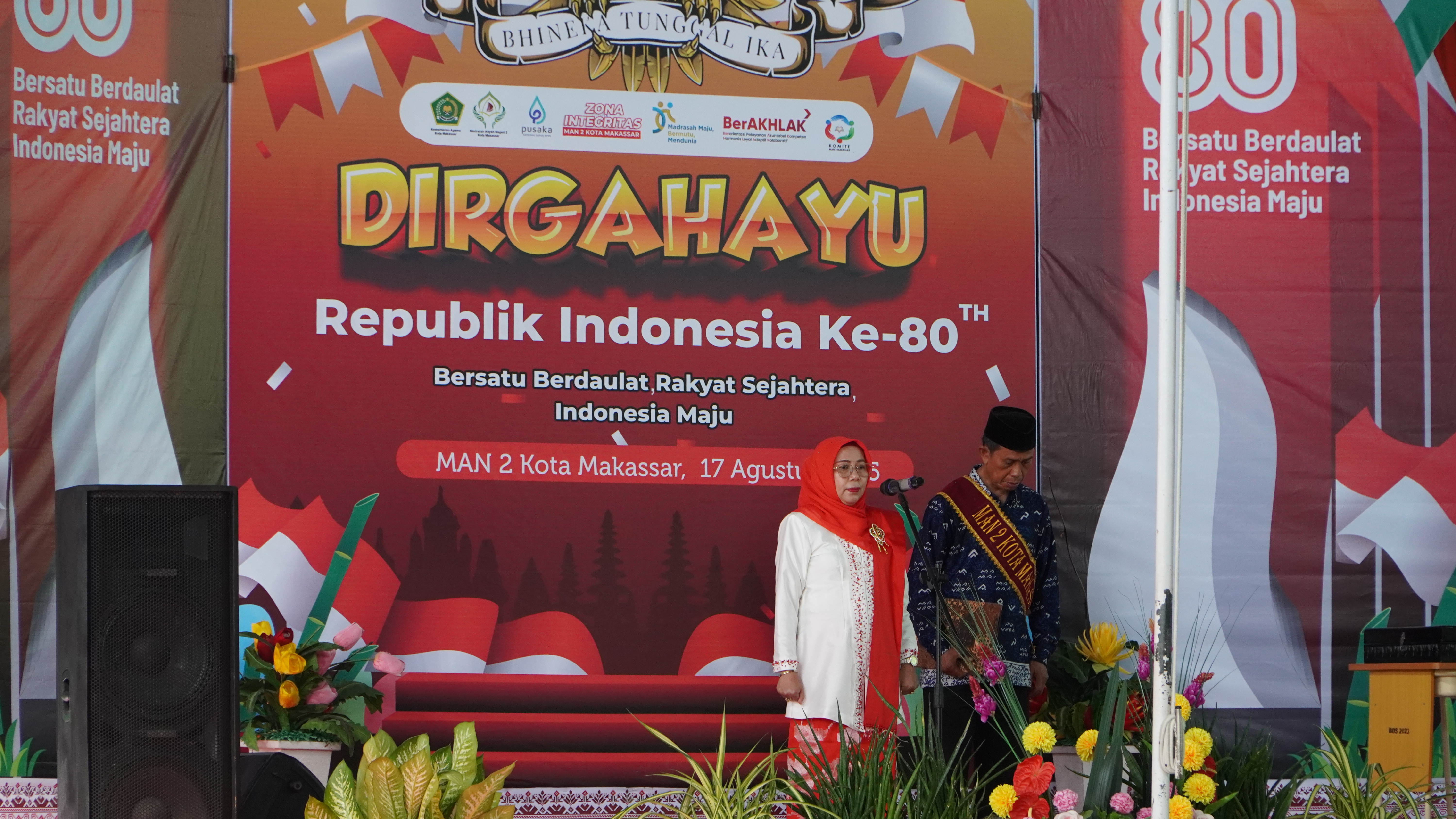 MAN 2 Kota Makassar Gelar Upacara HUT ke-80 Kemerdekaan RI