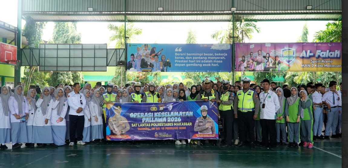 Kasatlantas Polrestabes Makassar Gelar Sosialisasi di MAN 2 Kota Makassar