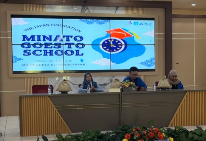MINATO Goes to School di MAN 2 Kota Makassar: Japan Foundation Perkenalkan Peluang Studi